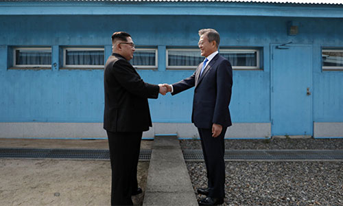 Los líderes del Sur y del Norte quieren la península de Corea una zona de paz